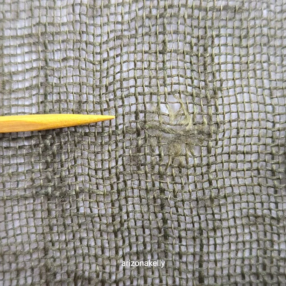 Linen Scarf Olive Green Fringe - Picture 7 of 9